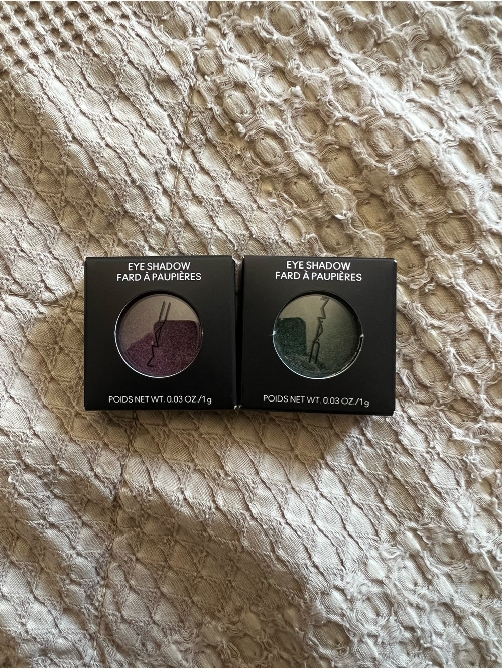 MAC Single Eyeshadows - Plum & Forest Green